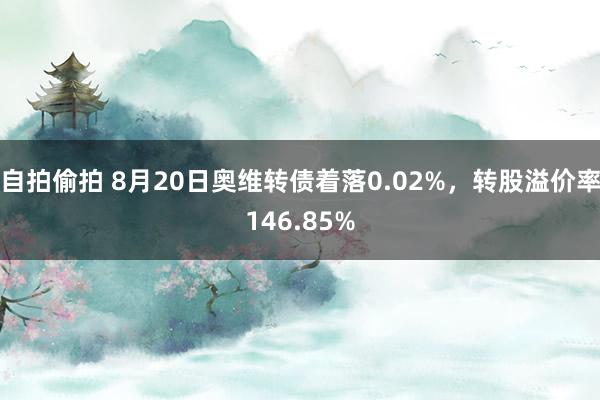 自拍偷拍 8月20日奥维转债着落0.02%，转股溢价率146.85%