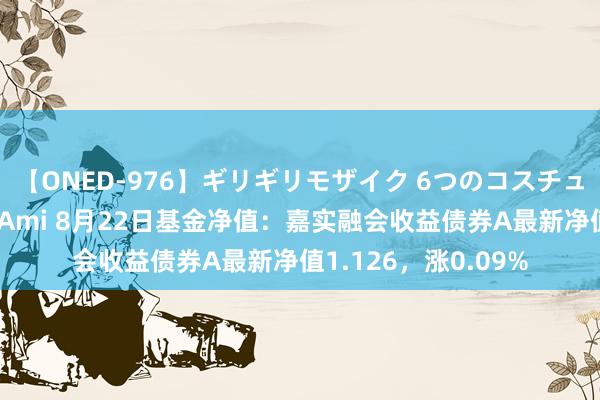 【ONED-976】ギリギリモザイク 6つのコスチュームでパコパコ！ Ami 8月22日基金净值：嘉实融会收益债券A最新净值1.126，涨0.09%