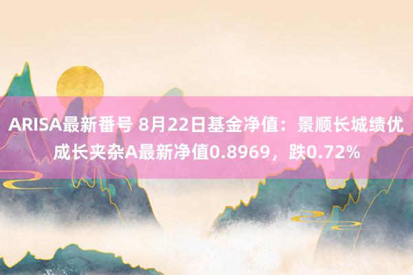 ARISA最新番号 8月22日基金净值：景顺长城绩优成长夹杂A最新净值0.8969，跌0.72%