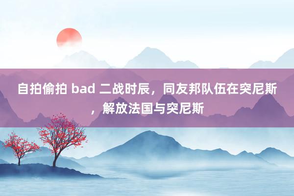 自拍偷拍 bad 二战时辰，同友邦队伍在突尼斯，解放法国与突尼斯