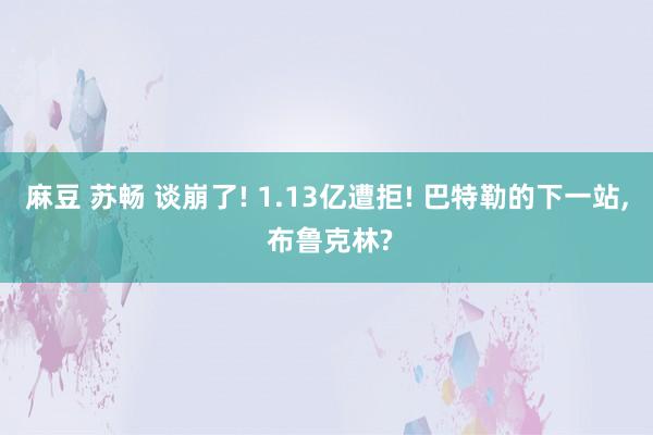 麻豆 苏畅 谈崩了! 1.13亿遭拒! 巴特勒的下一站， 布鲁克林?